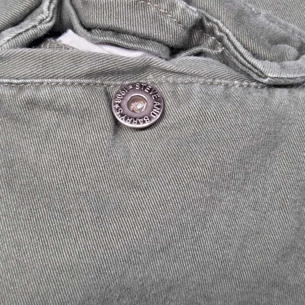 Steve & Barry's Cargo Pants Mens 34x28 Green Y2K Distressed Utility Baggy